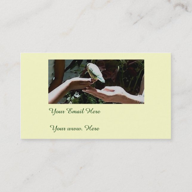 Helping Hands Double Sided Business Cards (Back)