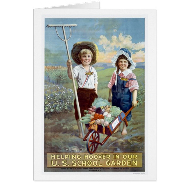 Helping Hoover in our U.S. School Garden (Front)