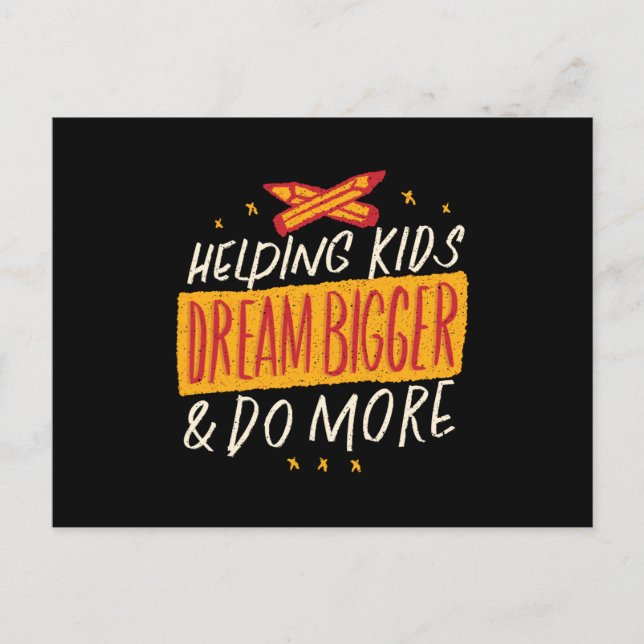 Helping Kids Postcard (Front)