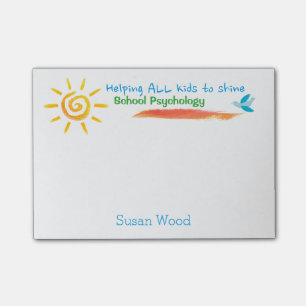 Helping Kids to Shine School Psychology Post-Its Post-it Notes