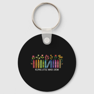 Helping Little Minds Grow Teacher Back To School F Keychain