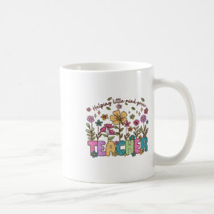 Helping Little Minds Grow Wildflowers Teacher Back Coffee Mug