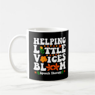 Helping Little Voices Bloom Speech Therapy SLP Coffee Mug
