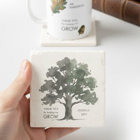 Helping Me Grow Watercolor Oak Tree Thank You Gift