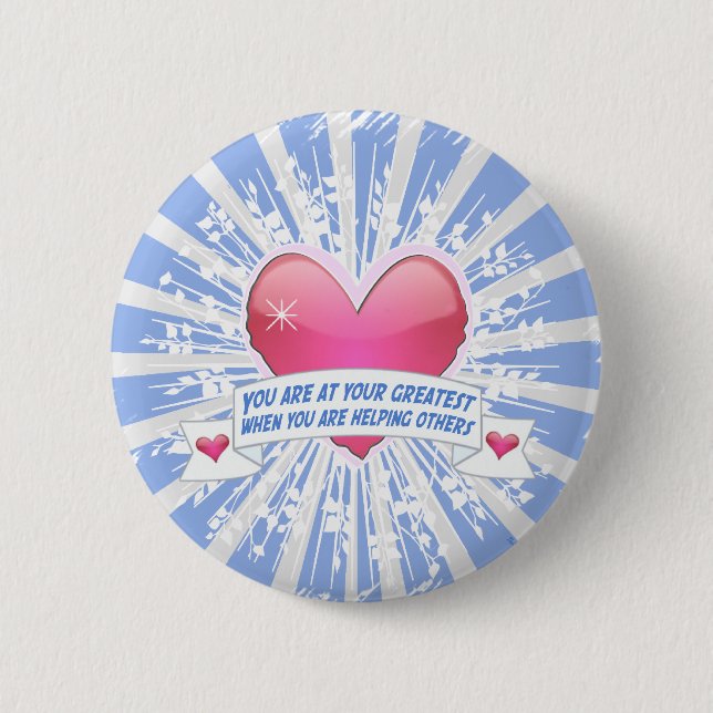 Helping Others 2 Inch Round Button (Front)