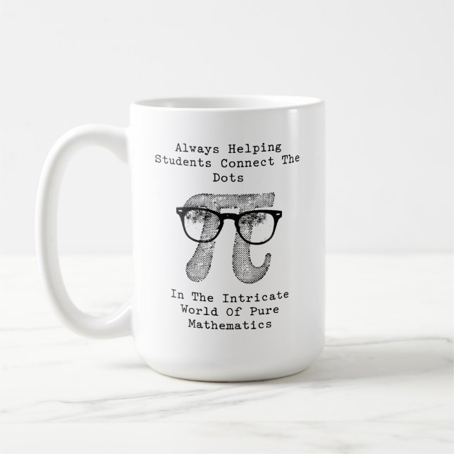 Helping Students Connect Dots in Pure Mathematics Coffee Mug (Left)