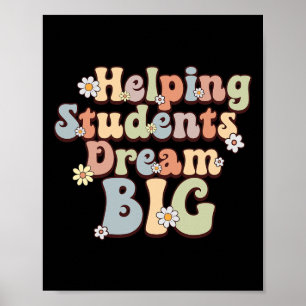 Helping Students Dream Big School Counsellor Week  Poster