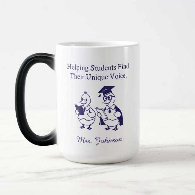 Helping Students Find Their Unique Voice Design Magic Mug (Left)