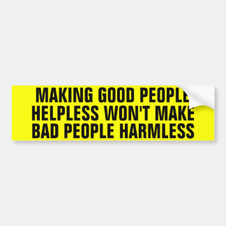 Helpless Good People Bumper Sticker