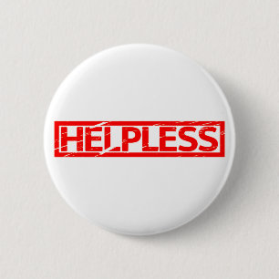 Helpless Stamp 2 Inch Round Button