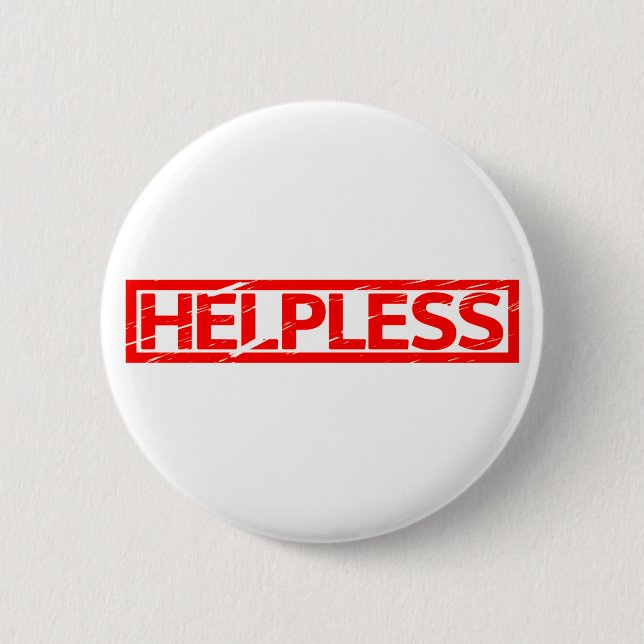 Helpless Stamp 2 Inch Round Button (Front)