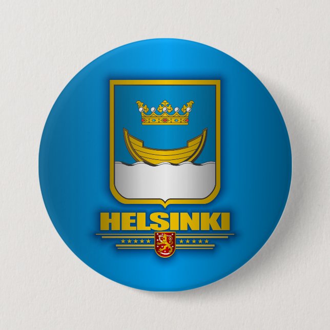 Helsinki 3 Inch Round Button (Front)