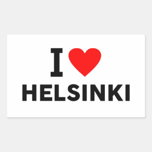 Helsinki city Finland love heart like Sticker