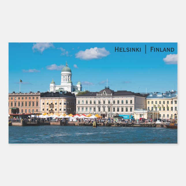 Helsinki City Skyline Sticker (Front)