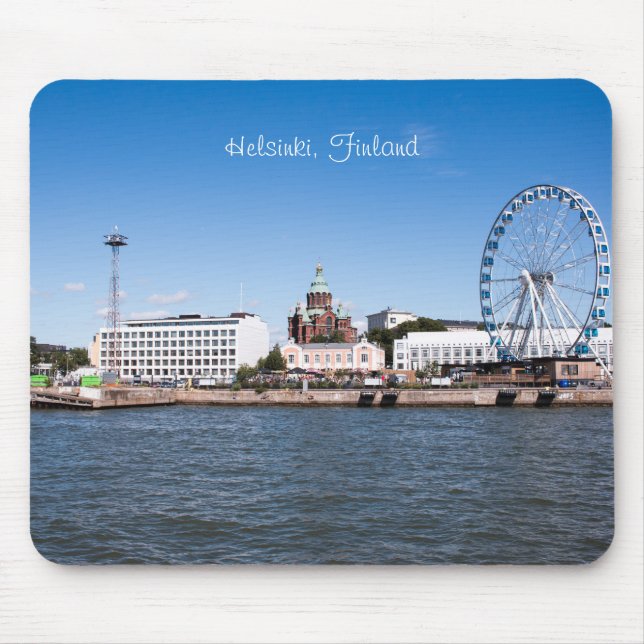 Helsinki Cityscape Mouse Pad (Front)