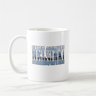 Helsinki Cityscape Mug  Finland Travel Souvenir