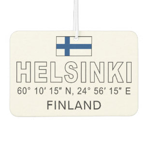 Helsinki Coordinates Air Freshener