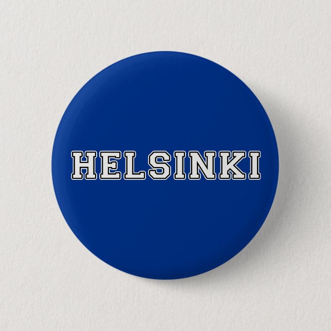 Helsinki Finland 2 Inch Round Button (Front)