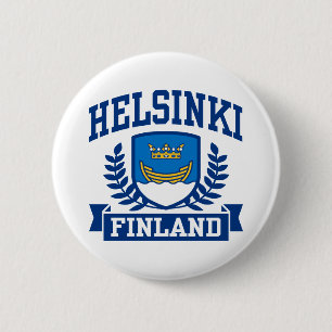 Helsinki Finland 2 Inch Round Button