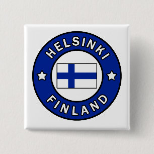 Helsinki Finland 2 Inch Square Button