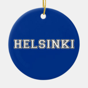 Helsinki Finland Ceramic Ornament