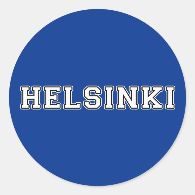 Helsinki Finland Classic Round Sticker (Front)