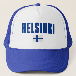 HELSINKI Finland Flag Trucker Hat