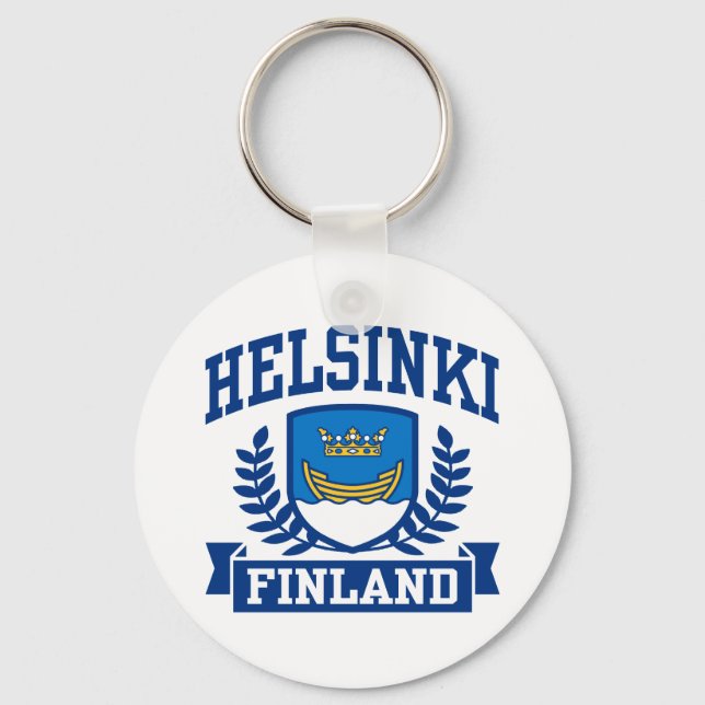 Helsinki Finland Keychain (Front)