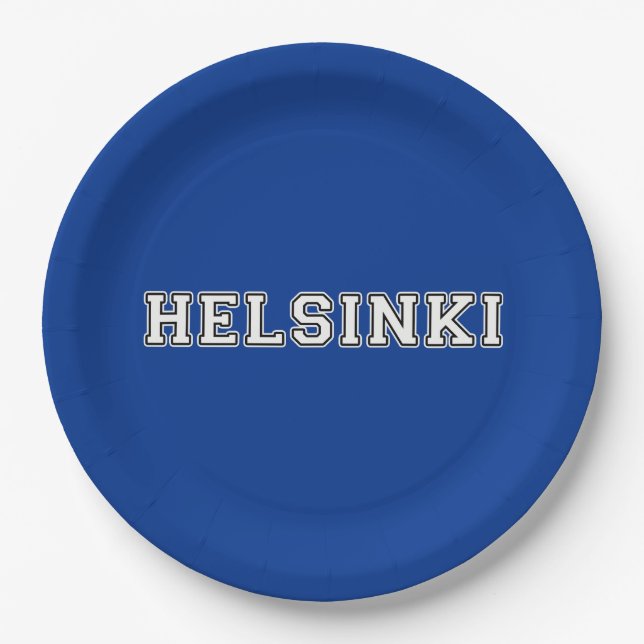 Helsinki Finland Paper Plate (Front)