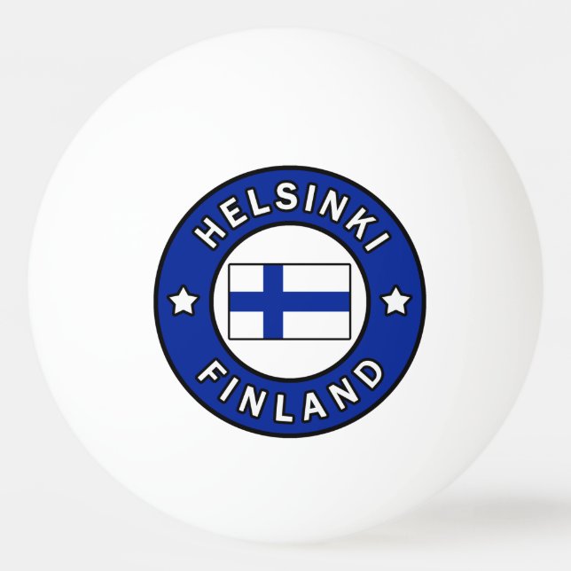 Helsinki Finland Ping Pong Ball (Front)