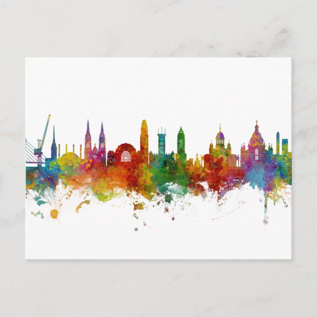 Helsinki Finland Skyline Postcard (Front)