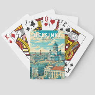 Helsinki Finland Travel Art Vintage Playing Cards
