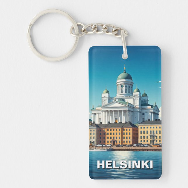 Helsinki Finland Travel Keychain (Front)