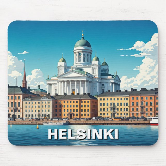 Helsinki Finland Travel Mouse Pad (Front)
