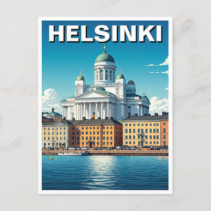 Helsinki Finland Travel Postcard