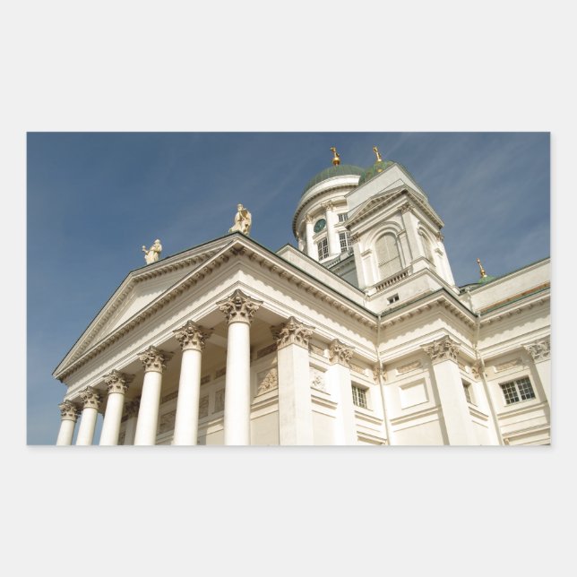 Helsinki Finland Tuomiokirkko - Lutheran Cathedral Sticker (Front)