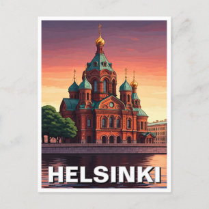 Helsinki Finland Uspenski Cathedral Postcard