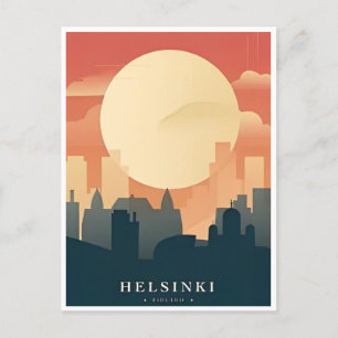 Helsinki Finland vintage travel city welcome to Postcard