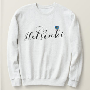 Helsinki Flag In Heart, Finland Sweatshirt