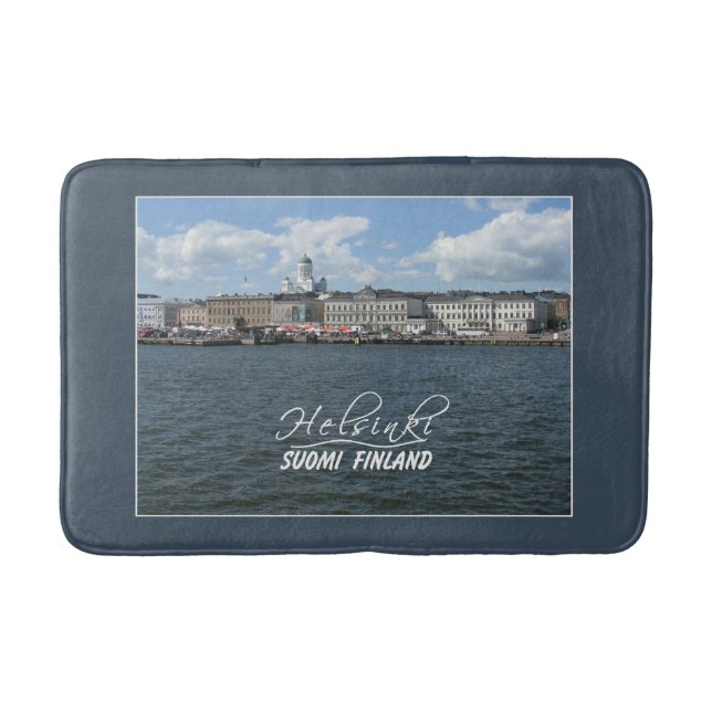 Helsinki Harbour Finland bath mat (Front)