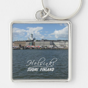 Helsinki Harbour large premium key chain