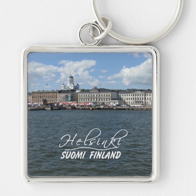 Helsinki Harbour large premium key chain (Front)