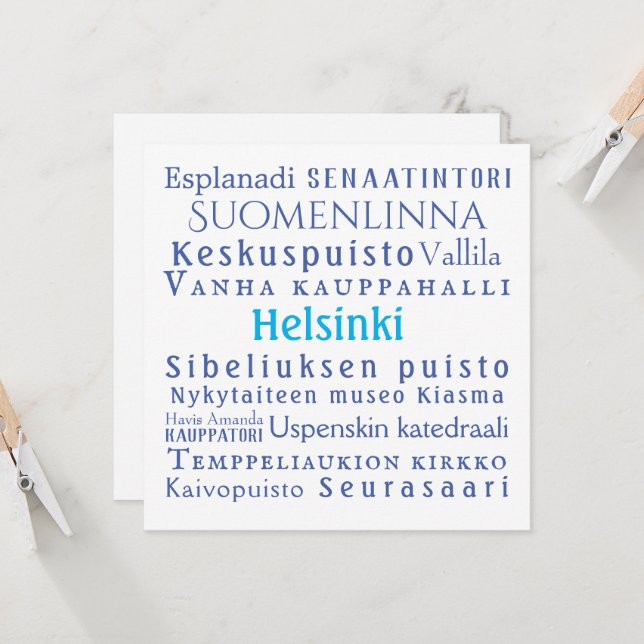 Helsinki Landmarks  (Front/Back In Situ)