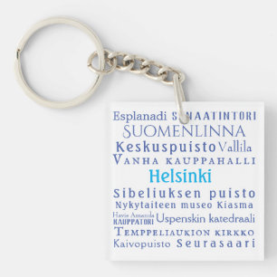 Helsinki Landmarks Keychain