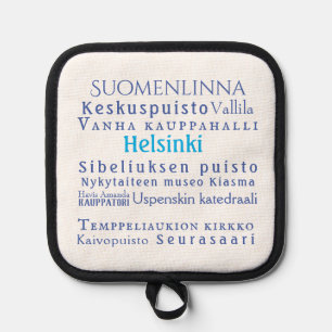 Helsinki Landmarks  Pot Holder