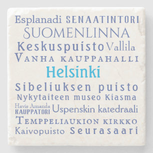 Helsinki Landmarks Stone Coaster