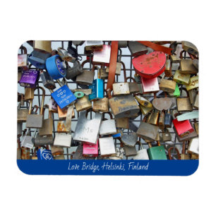 Helsinki love locks magnet