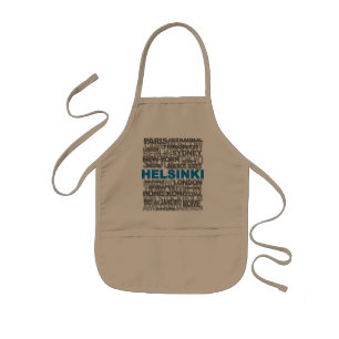 HELSINKI & other cities apron - choose style & col