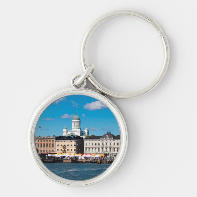 Helsinki Skyline Keychain (Front)