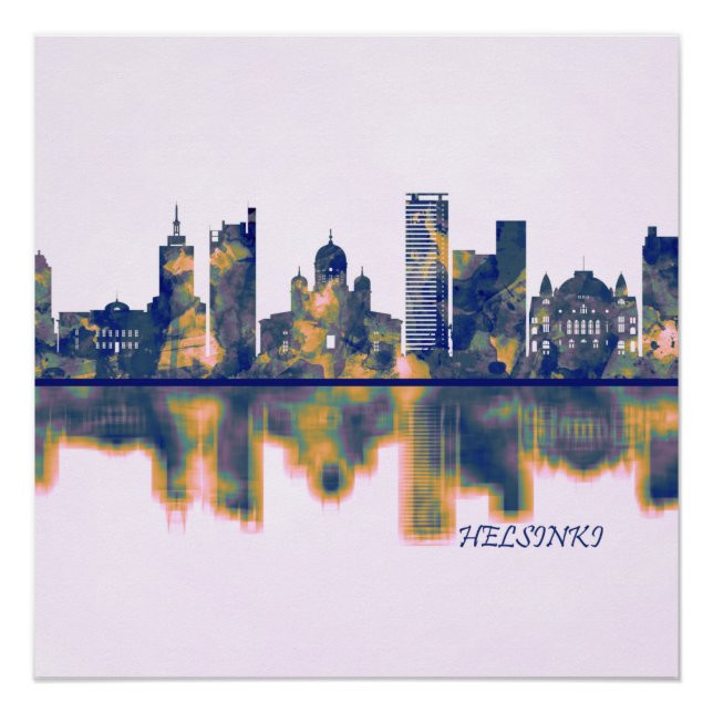 Helsinki Skyline Poster (Front)